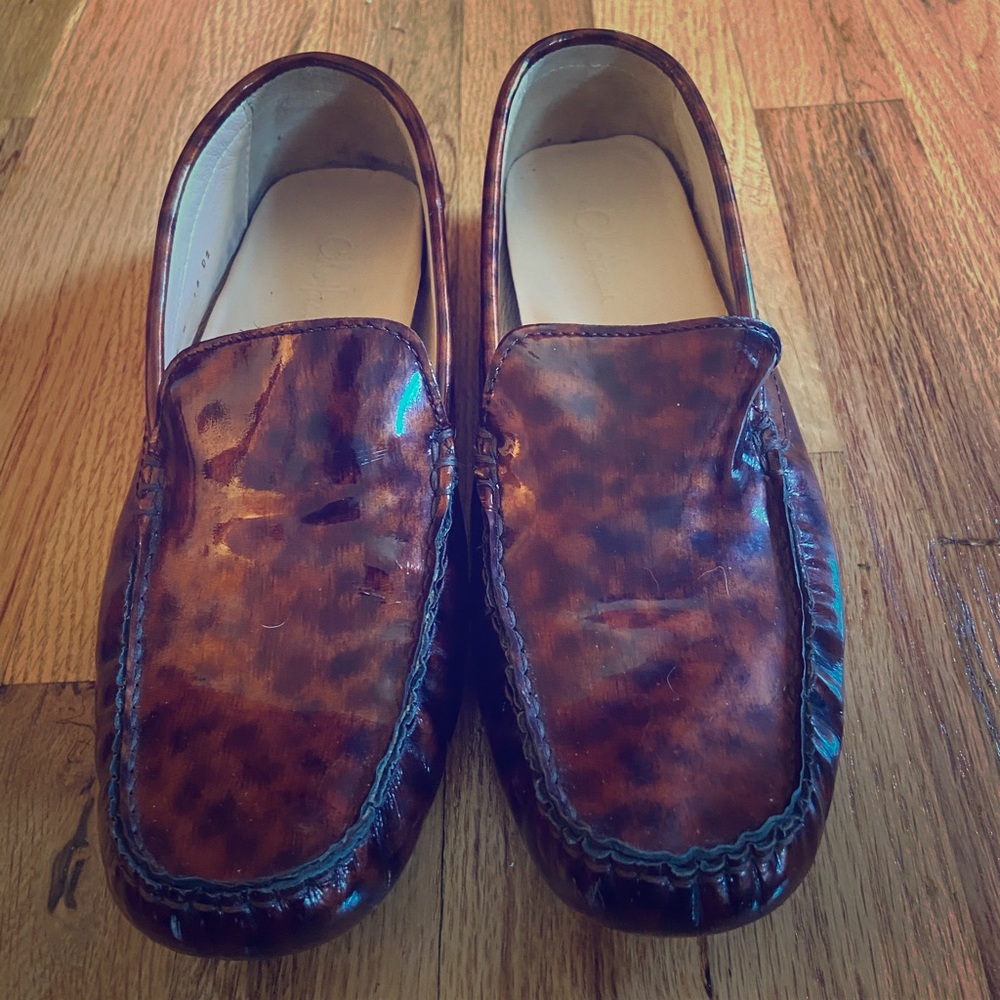 Bronze and Black Cole Haan Loafers.